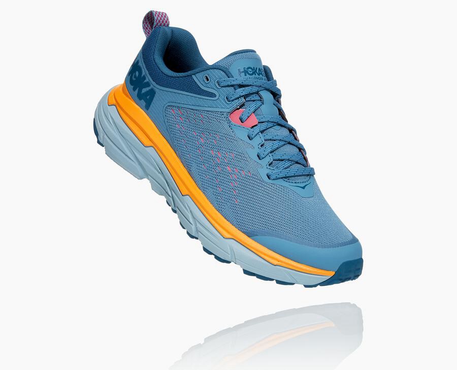 Hoka One One Challenger Atr 6 - Women Trail Shoes - Blue,Australia NMJ-970261